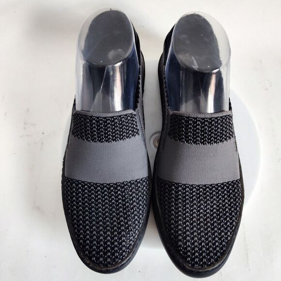 Ugg Sneakers Womens Size 7 Sammy Hyper Weave Slip On Comfort Knit Black Gray - Picture 6 of 12